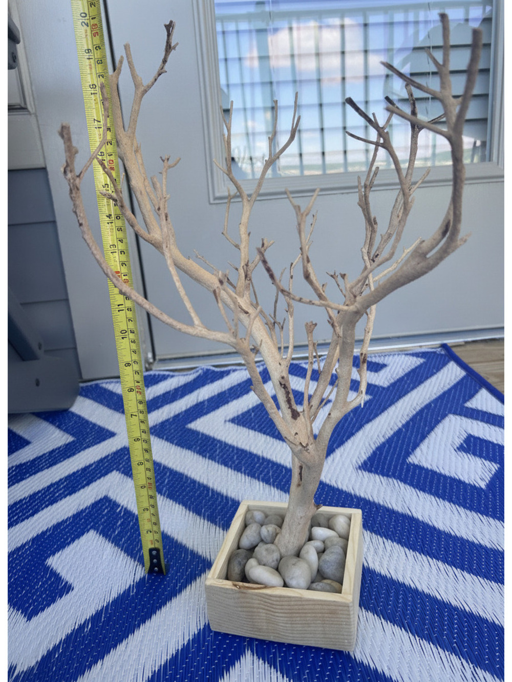 Large Decorative Minimalist Manzanita Branch Tree with Pebble Base - Picture 6 of 11